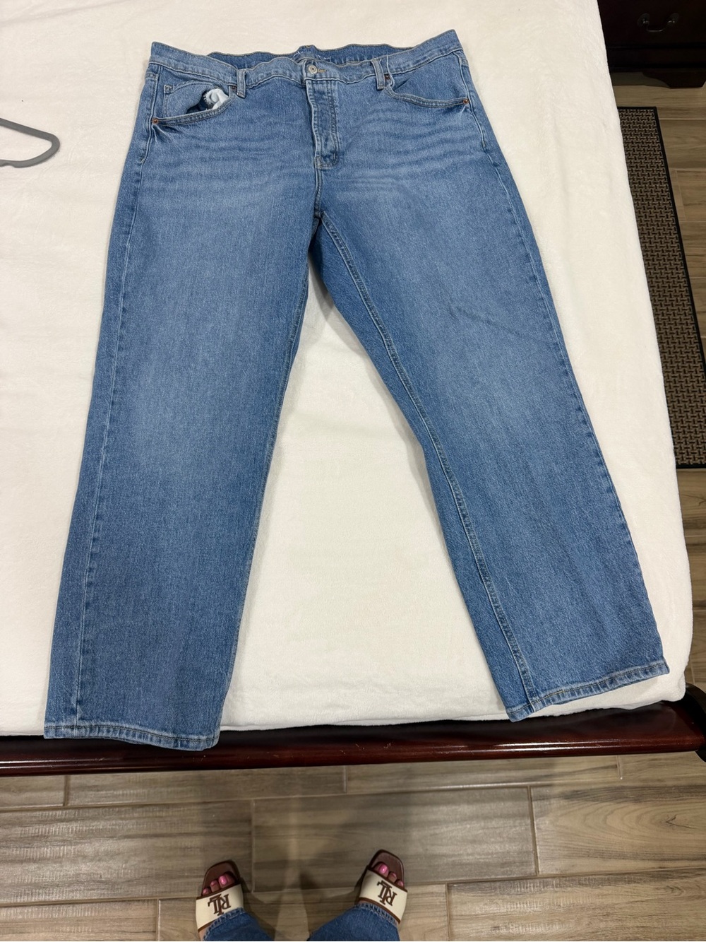 Old Navy Light Blue Straight-Leg Women's Jeans